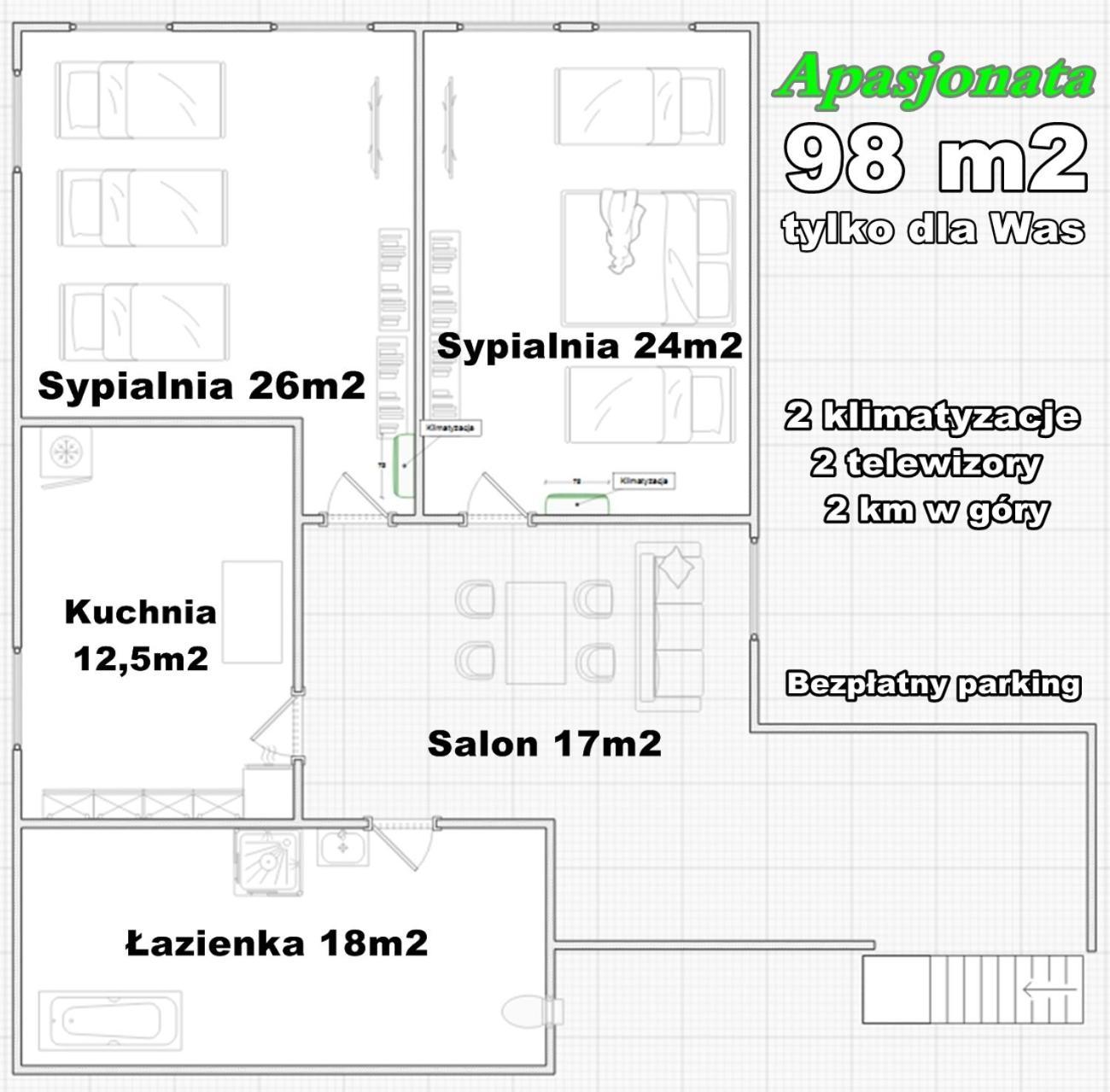 Apasjonata Apartment Swidnica  Luaran gambar